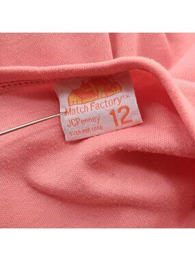 True Vintage T-shirt XS Single Stitch Match Factory JCPenney Pink Top 80s Trash